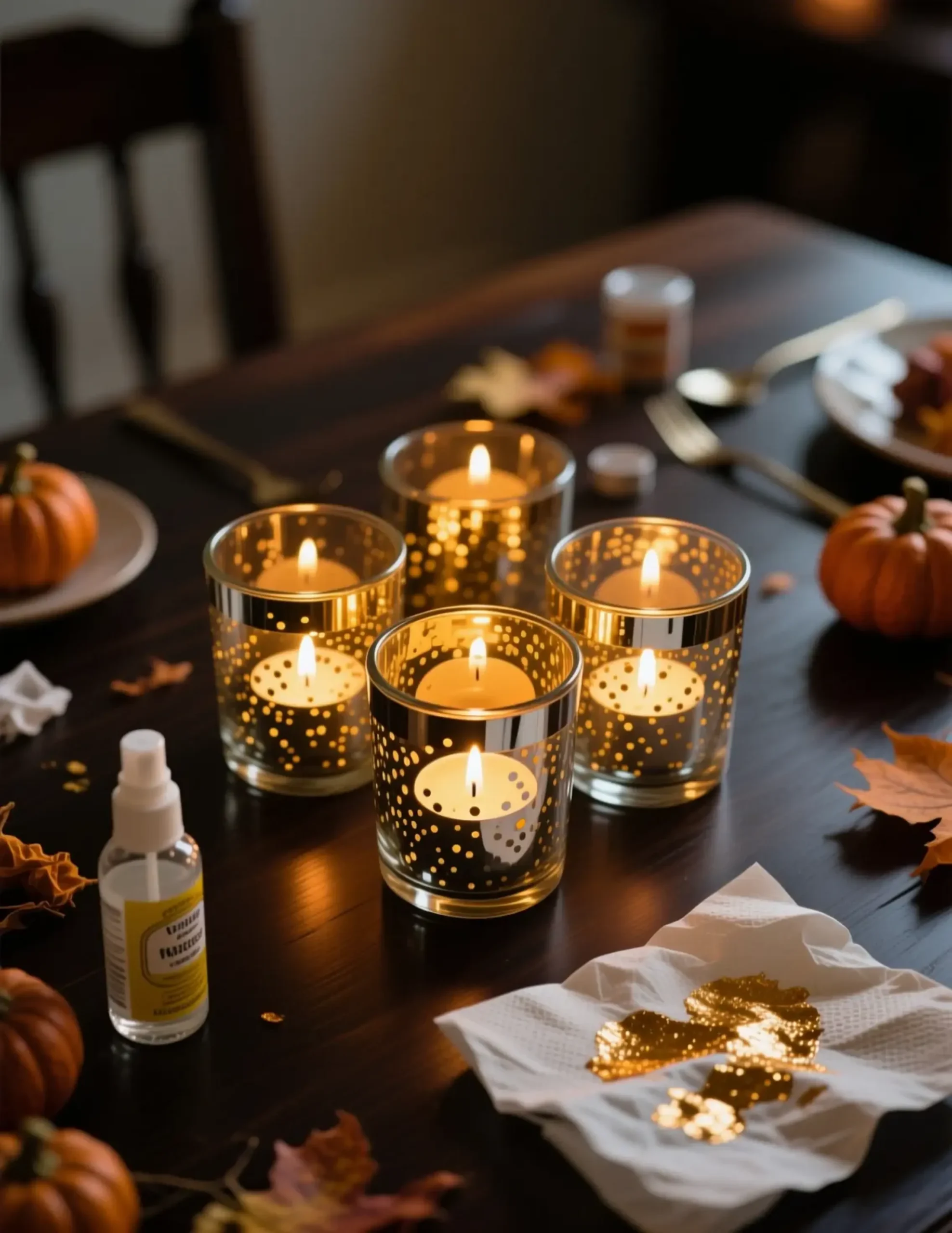 Glass h2 4 diy mercury votives