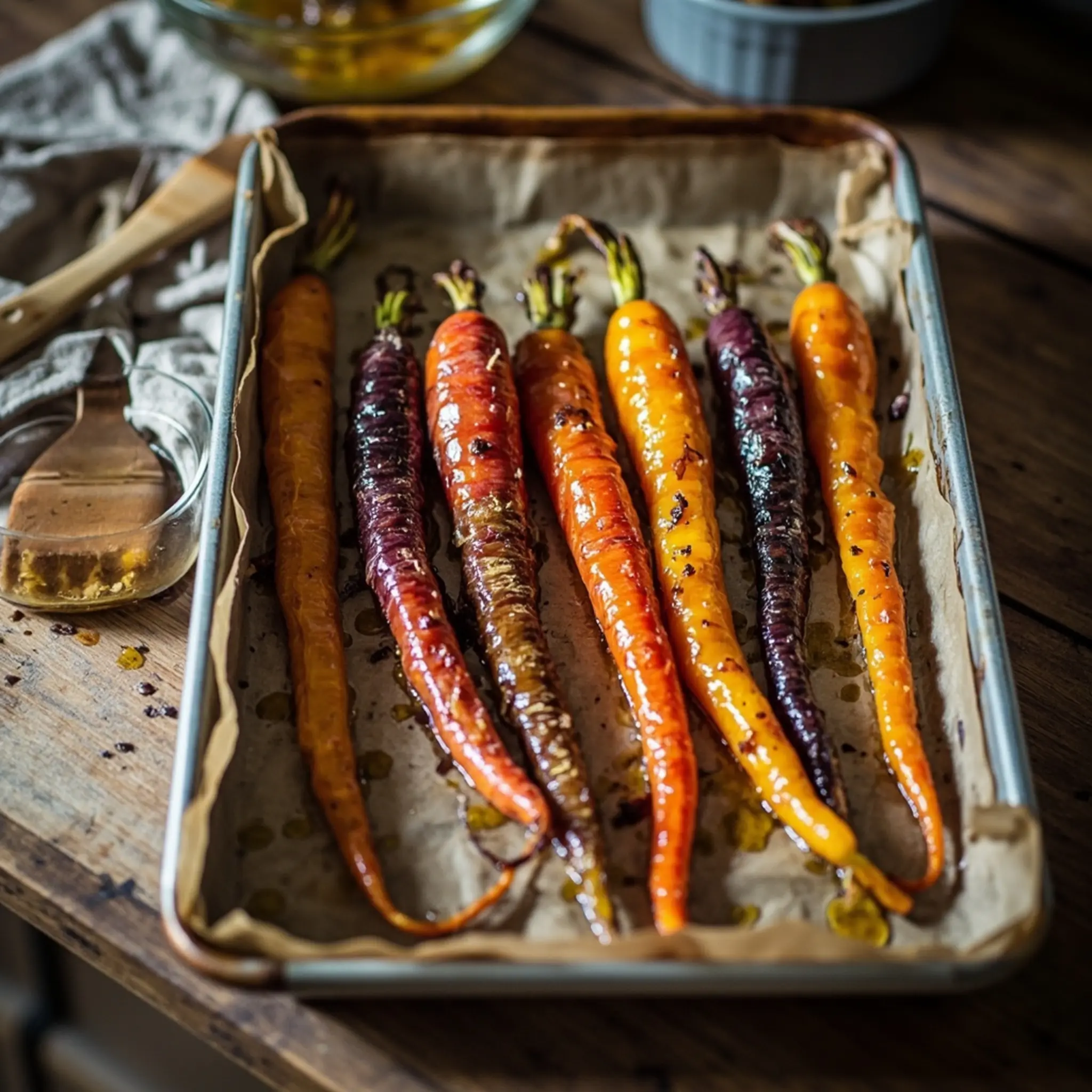 Carrots honey h3 rainbow 5 glazed butter