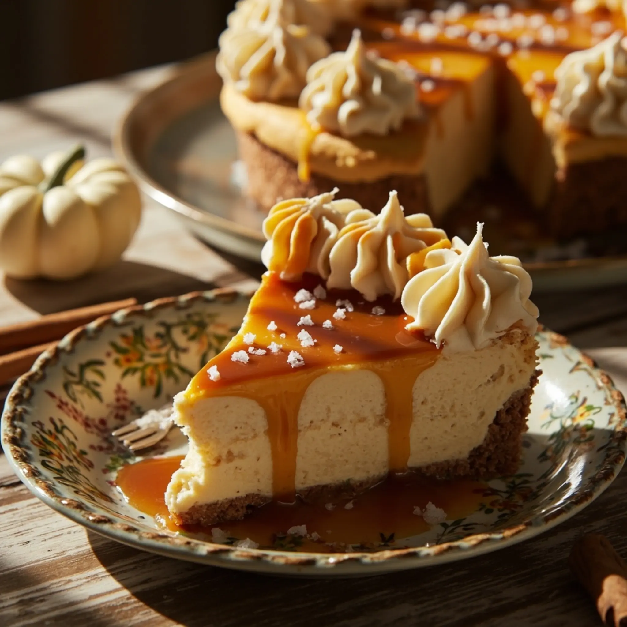 Down dripping a sauce up generous close of drizzle 5 p caramel side with image the slice