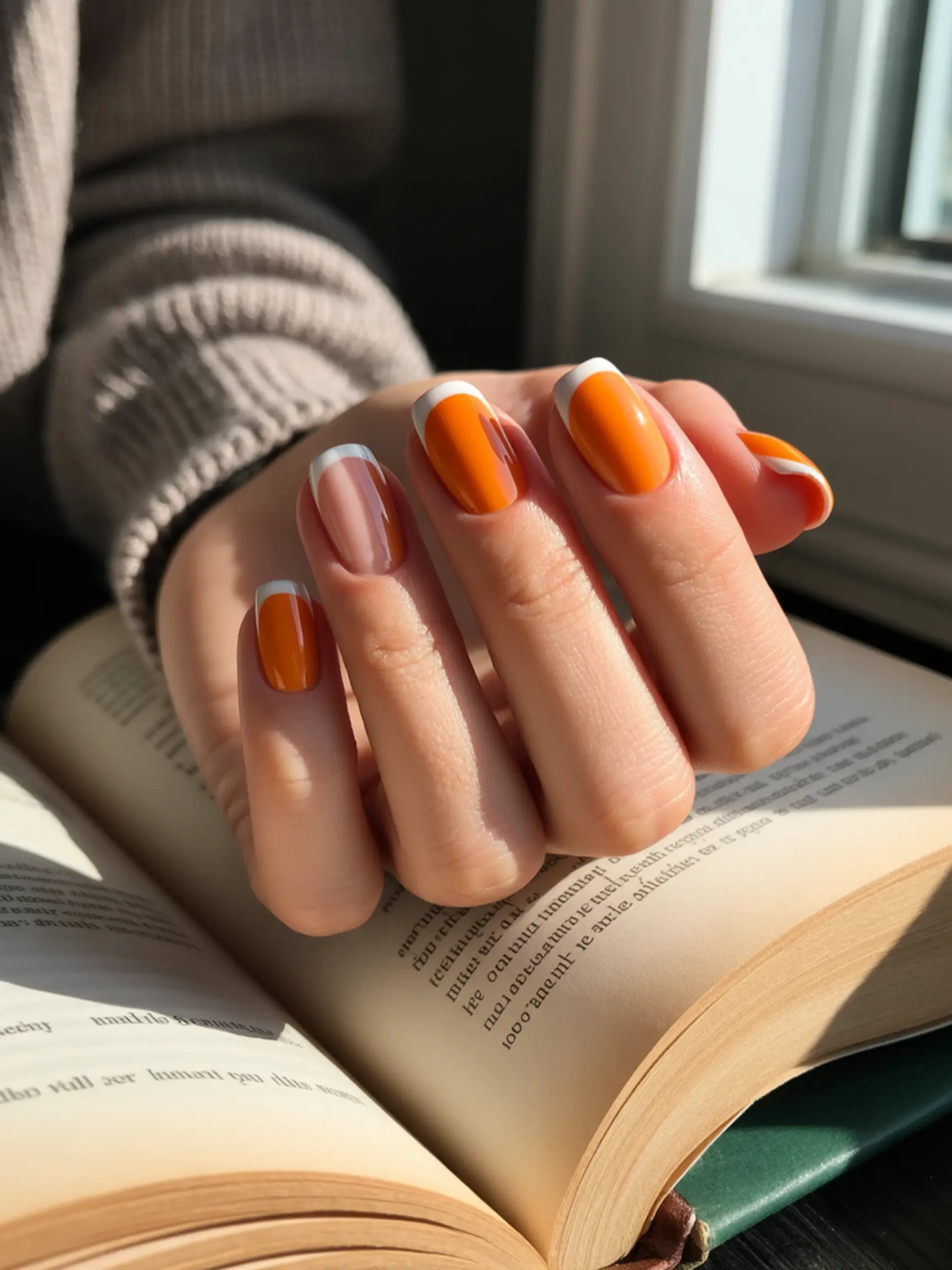 "15 Adorable Pumpkin Pie Nail Designs for Fall" 5 Pumpkin pie h2 5 french tips