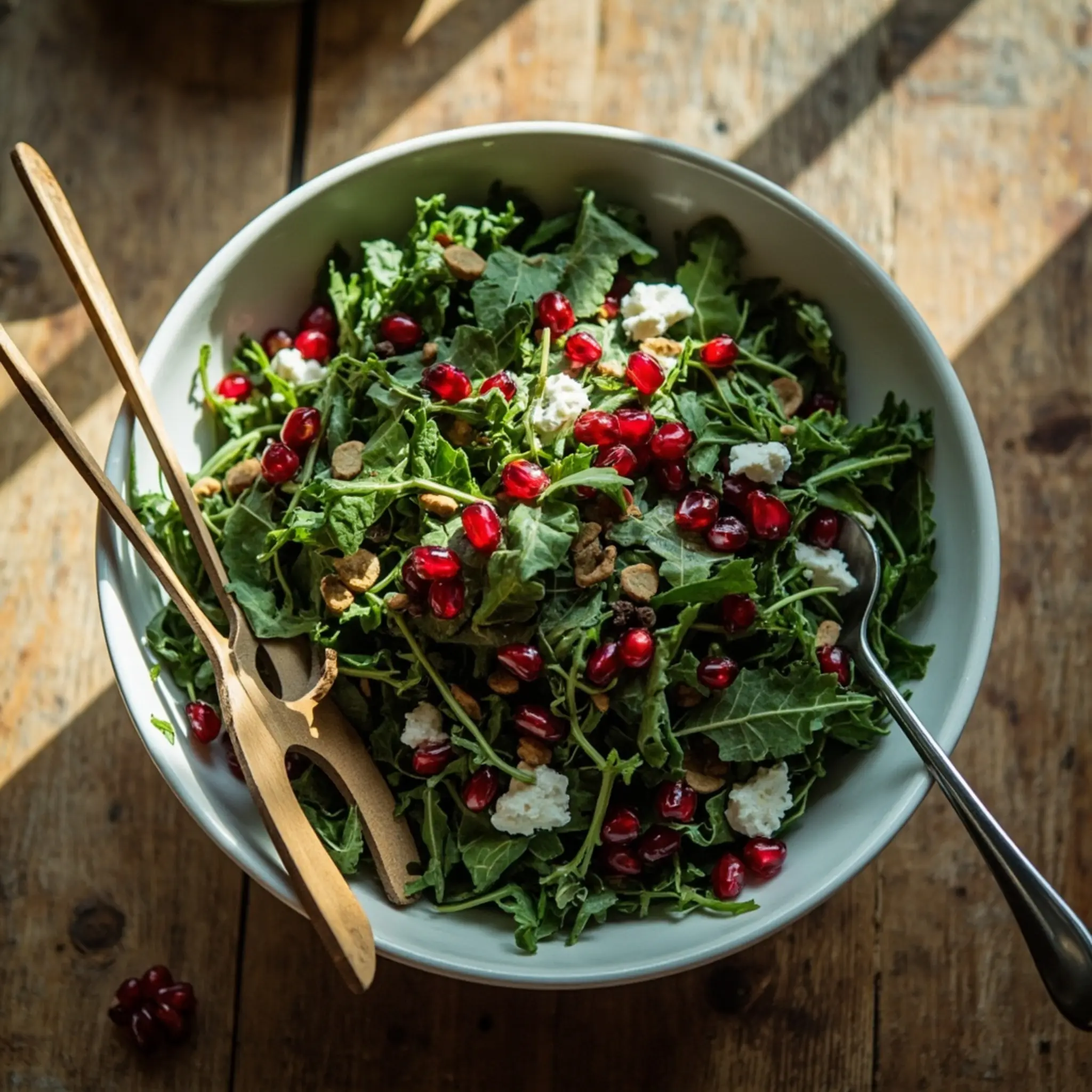 Pomegranate holiday arugula h3 5 038 quick salad