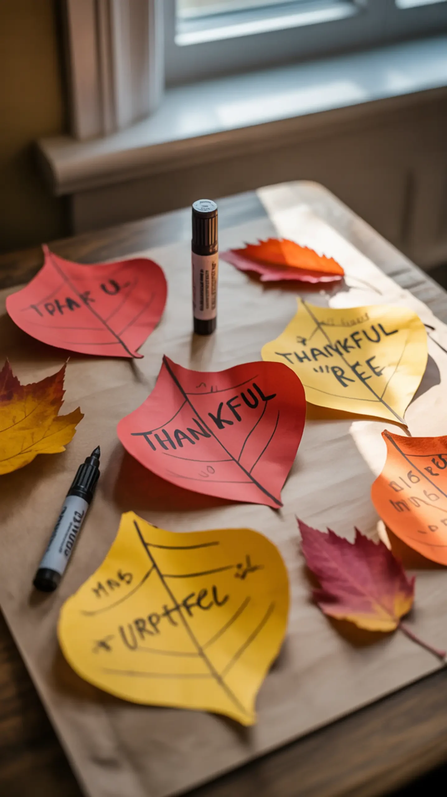 "20 Fun & Easy Thanksgiving Crafts for Preschoolers (Perfect for the Classroom)" 5 Tree classroom h2 5 thankful the