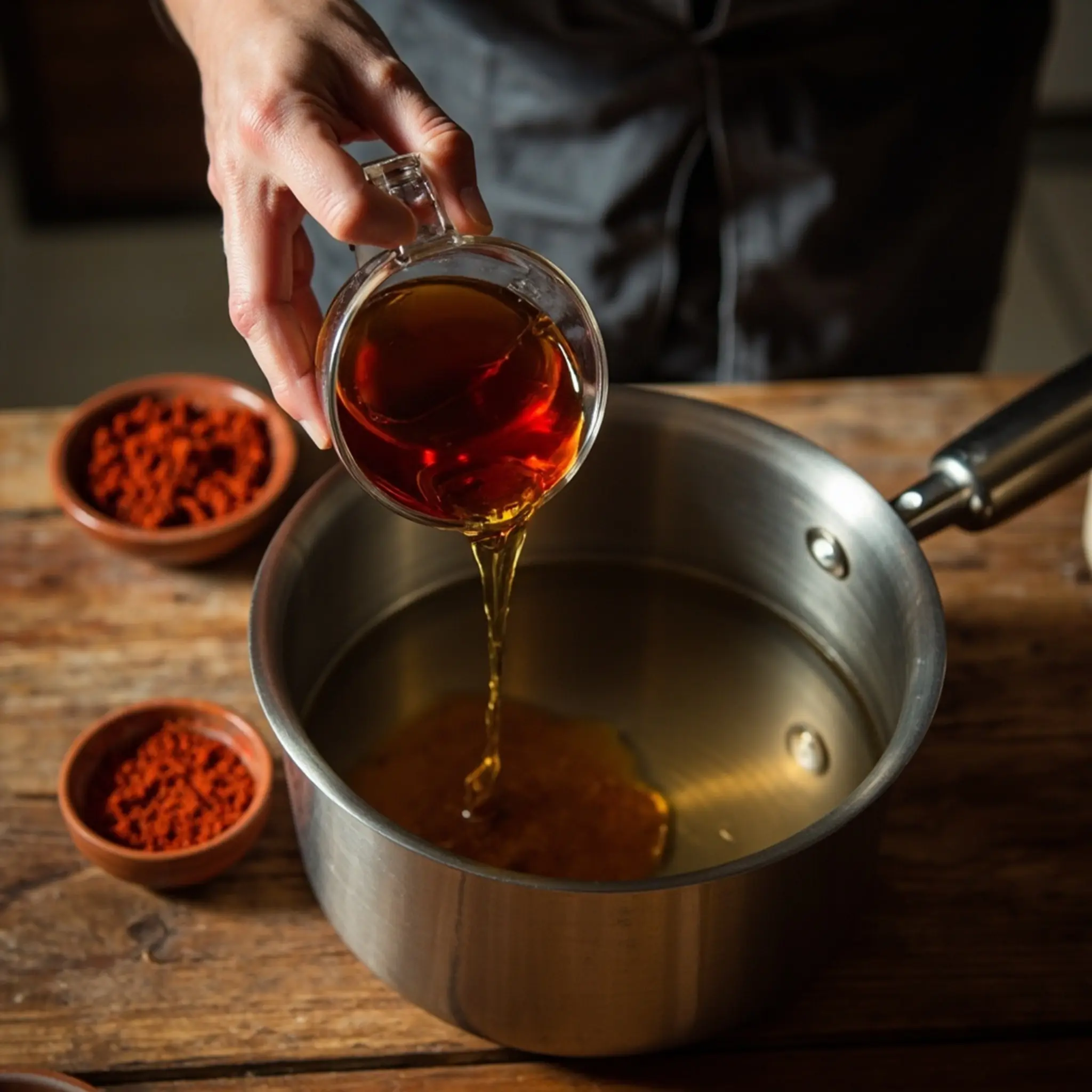 "The Easiest Turkey Brine Recipes for a Juicy Bird Every Time" 5 Brine being with maple paprika a syrup of p small the nearby into pot smoked image cup liquid bowl 5 poured measuring