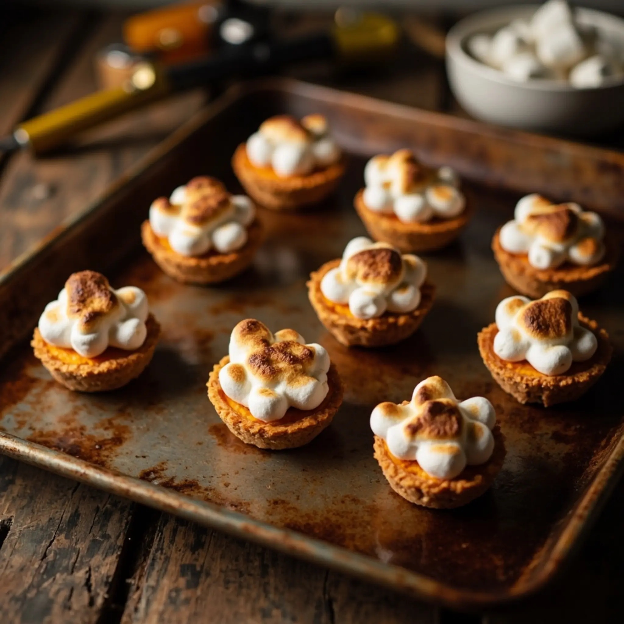 Potato mini tarts h3 sweet 5 toasted with marshmallow