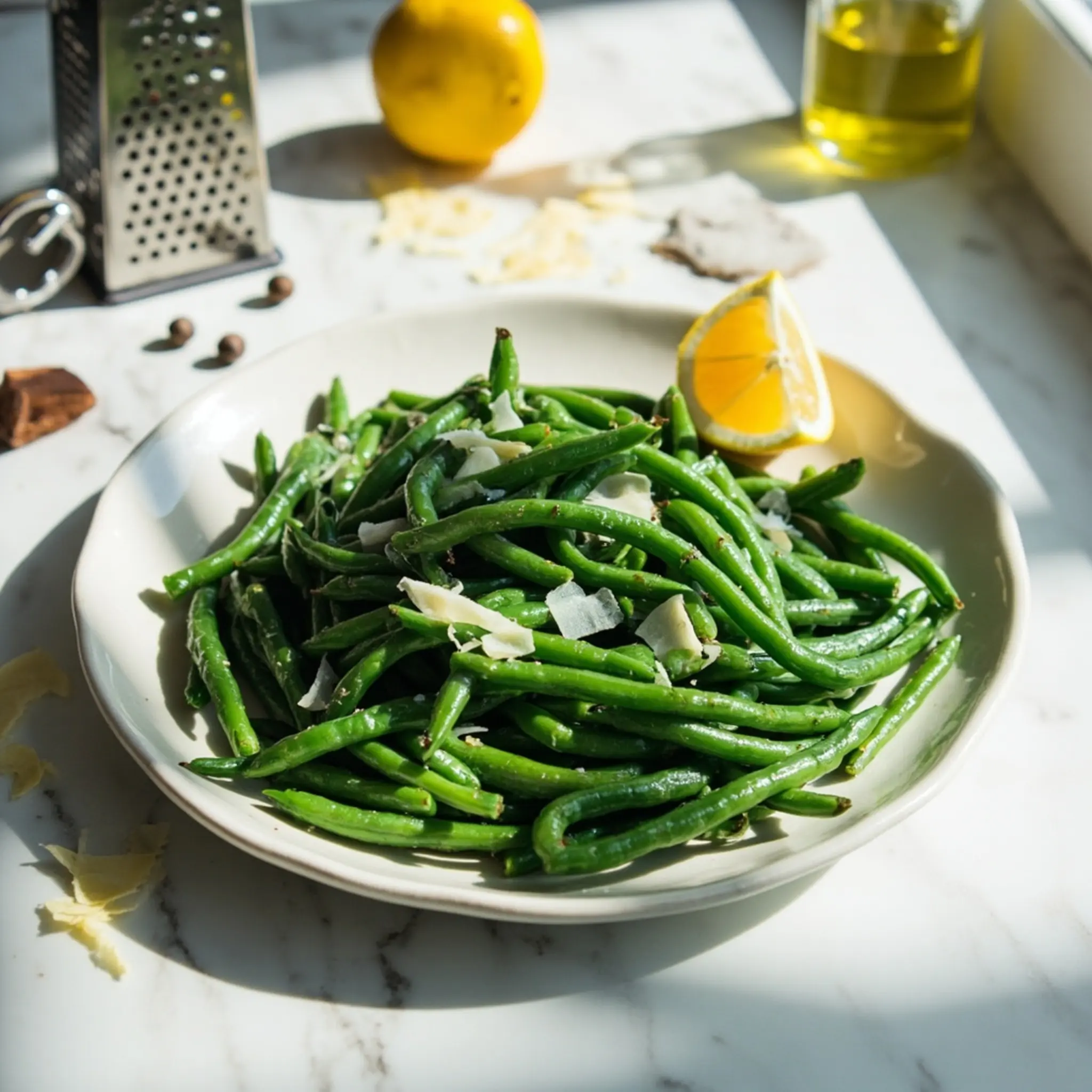 Parmesan h3 5 garlic beans green