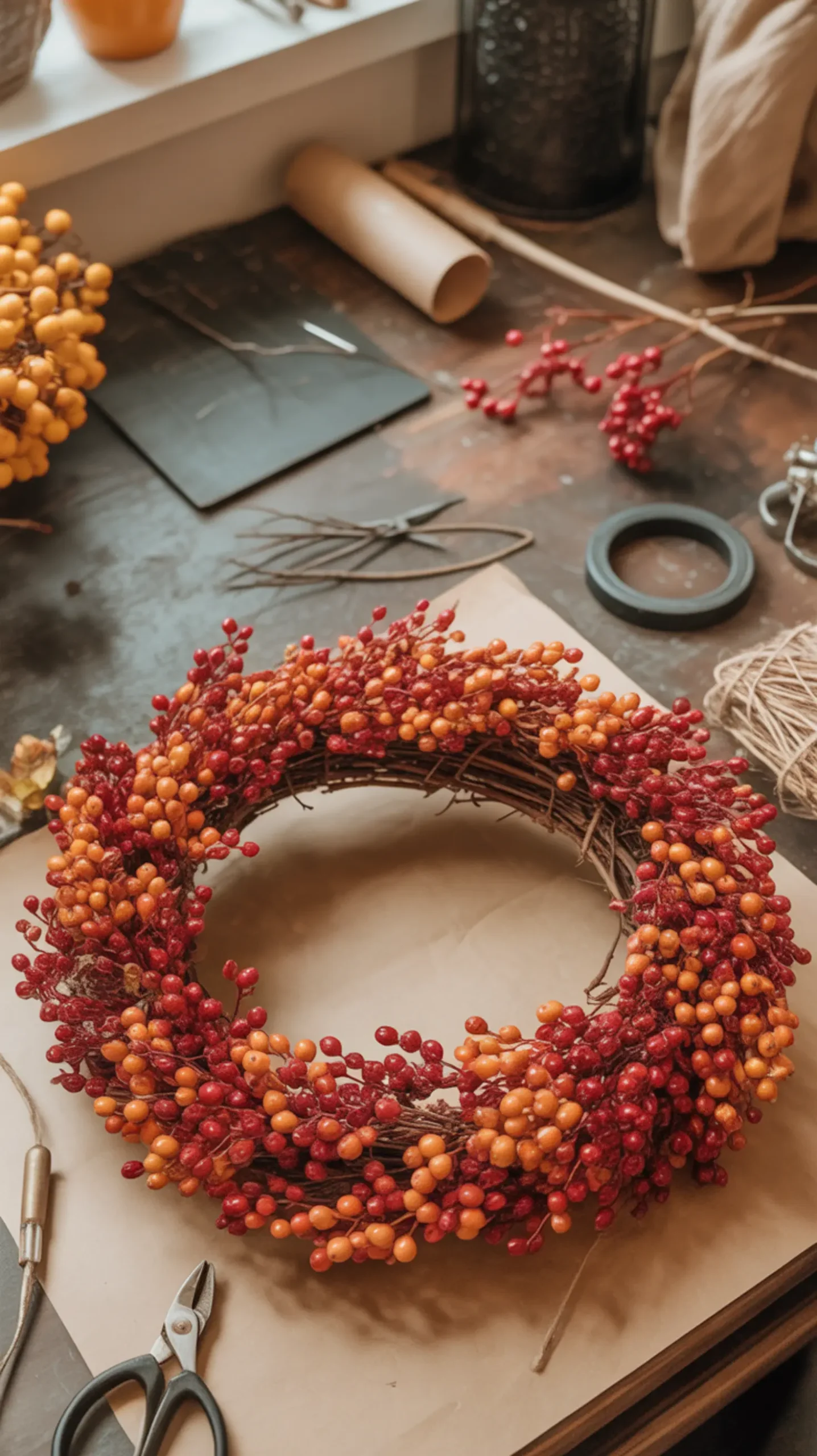 H2 6 fall upgraded wreath berry