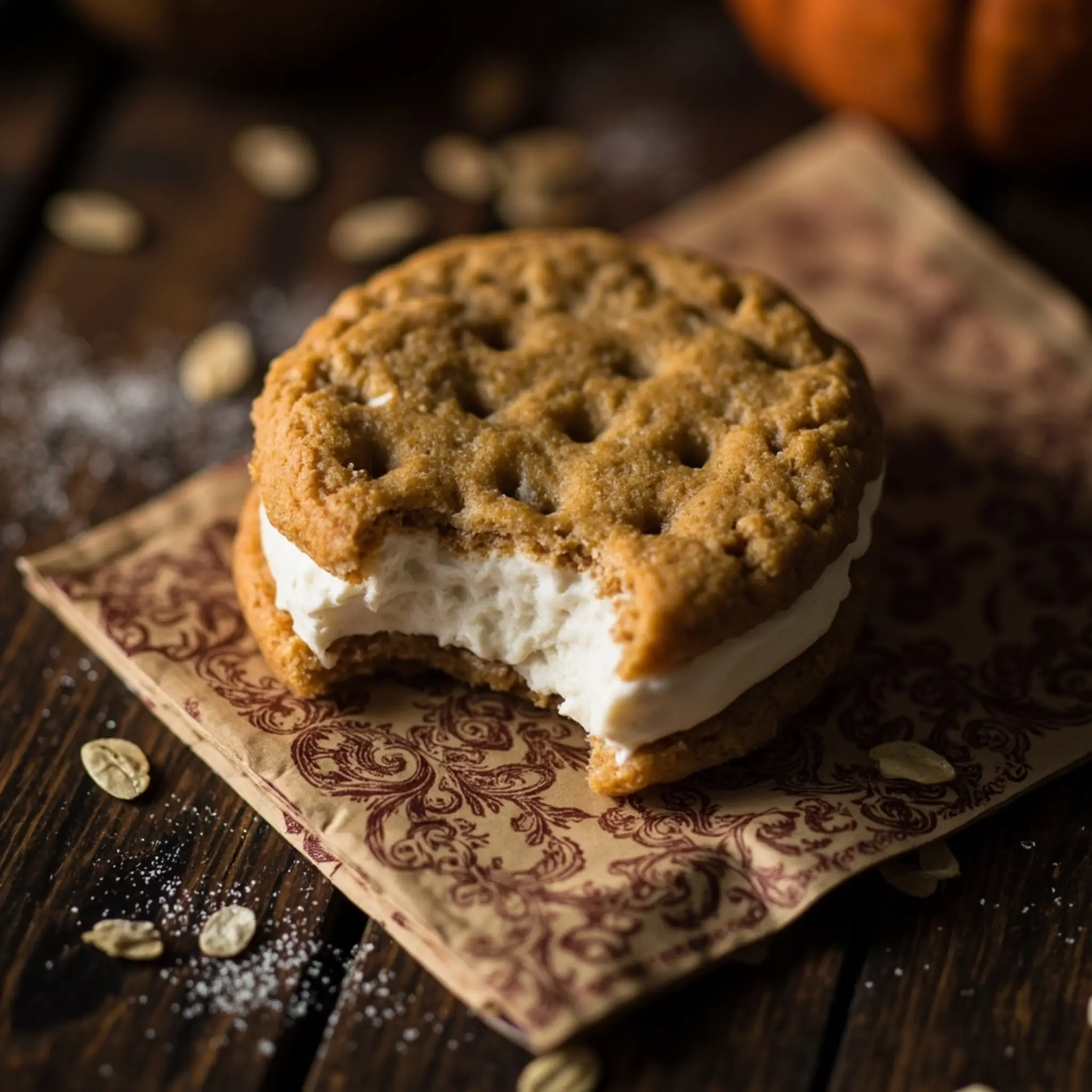 White with a up of p the fluffy cream one reveal pie close out filling image pumpkin oatmeal bite 6 taken to