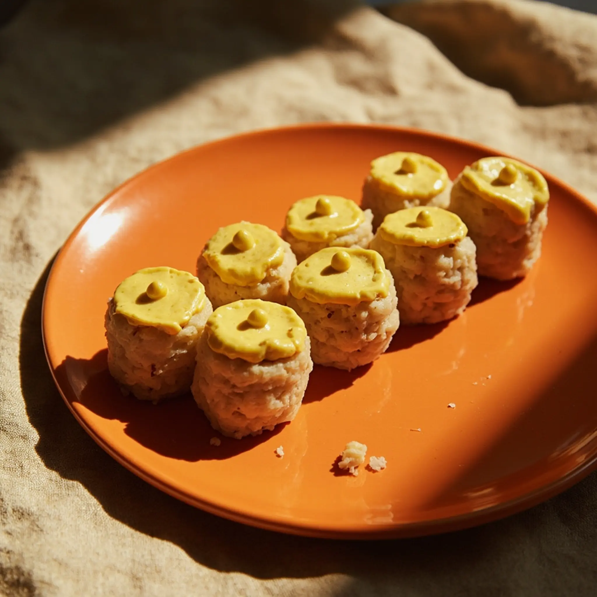 Pilgrim rice on a finished of 6 festive plate p cakes row orange hat image the