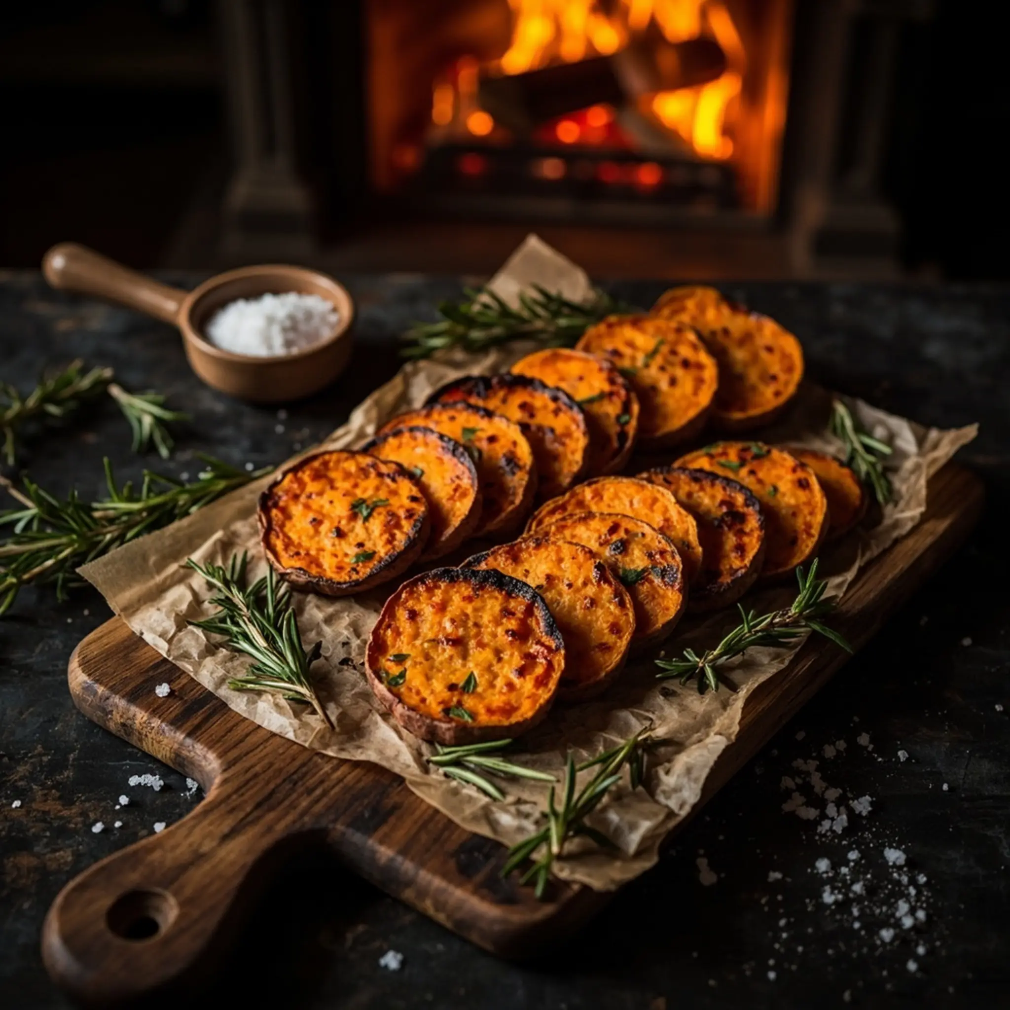 Potato rounds roasted h3 sweet 6 rosemary