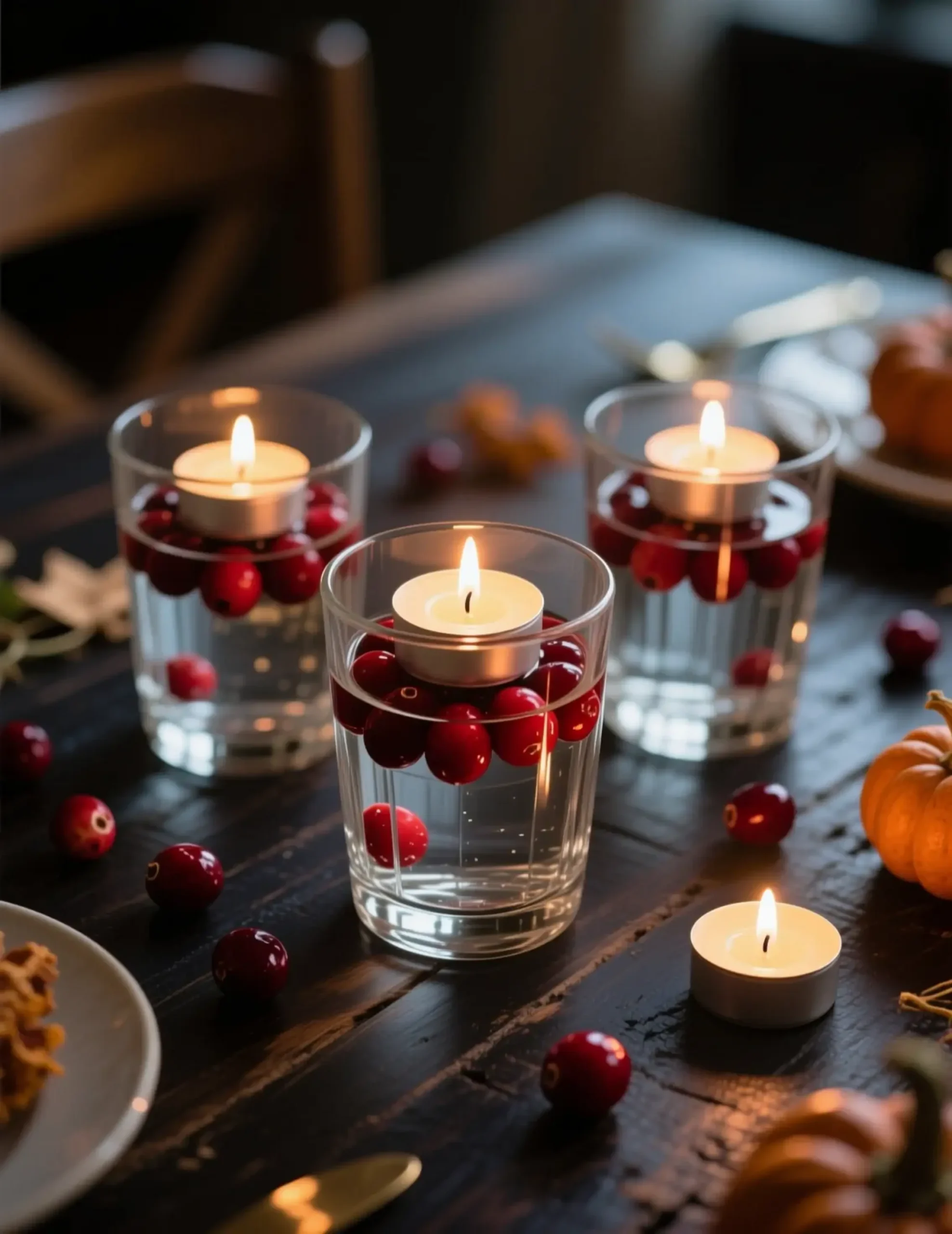 Cranberries water with on a of each floating p tumblers glass group and tea clear image bright filled top 6 light lit red three
