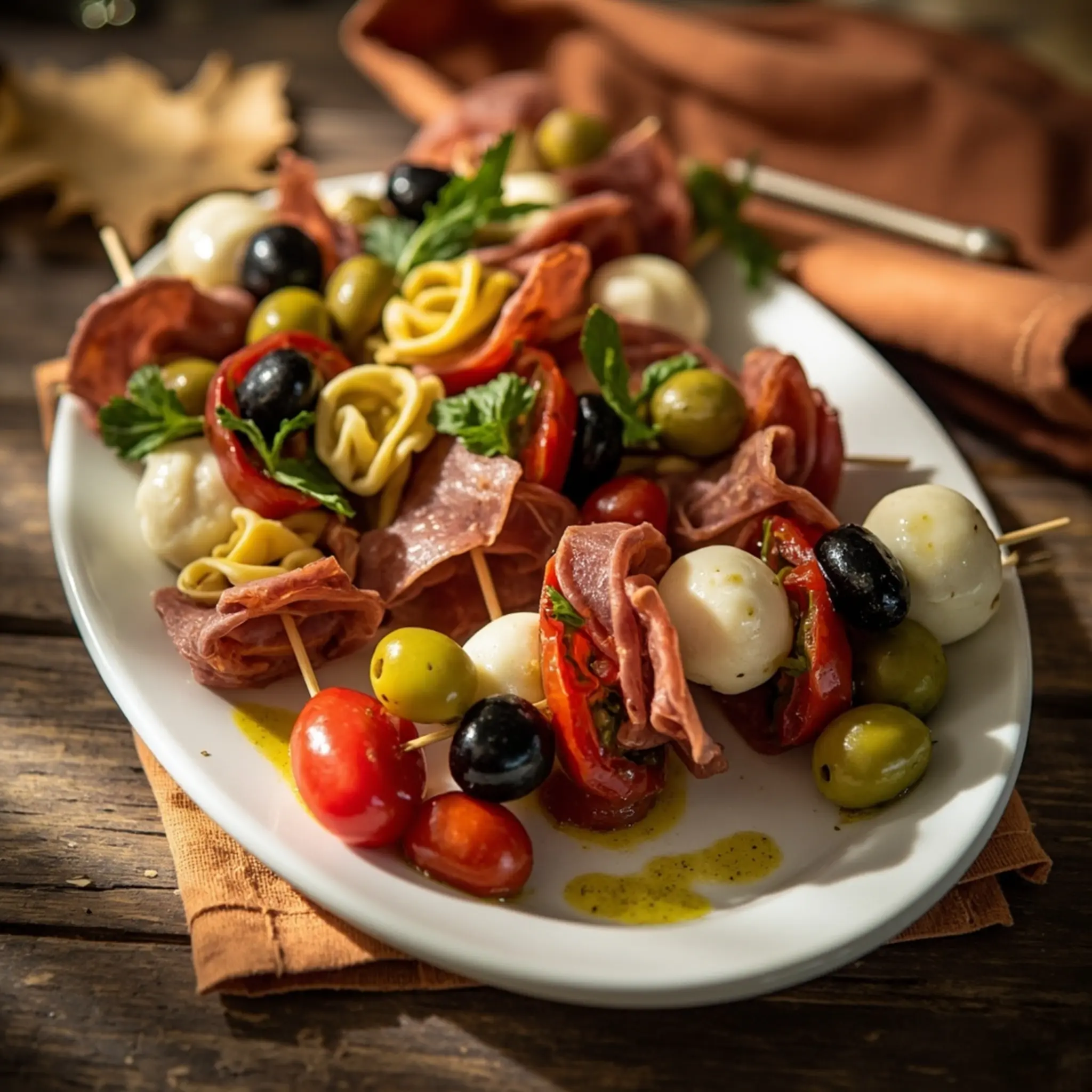 Skewers tortellini h3 7 antipasto with