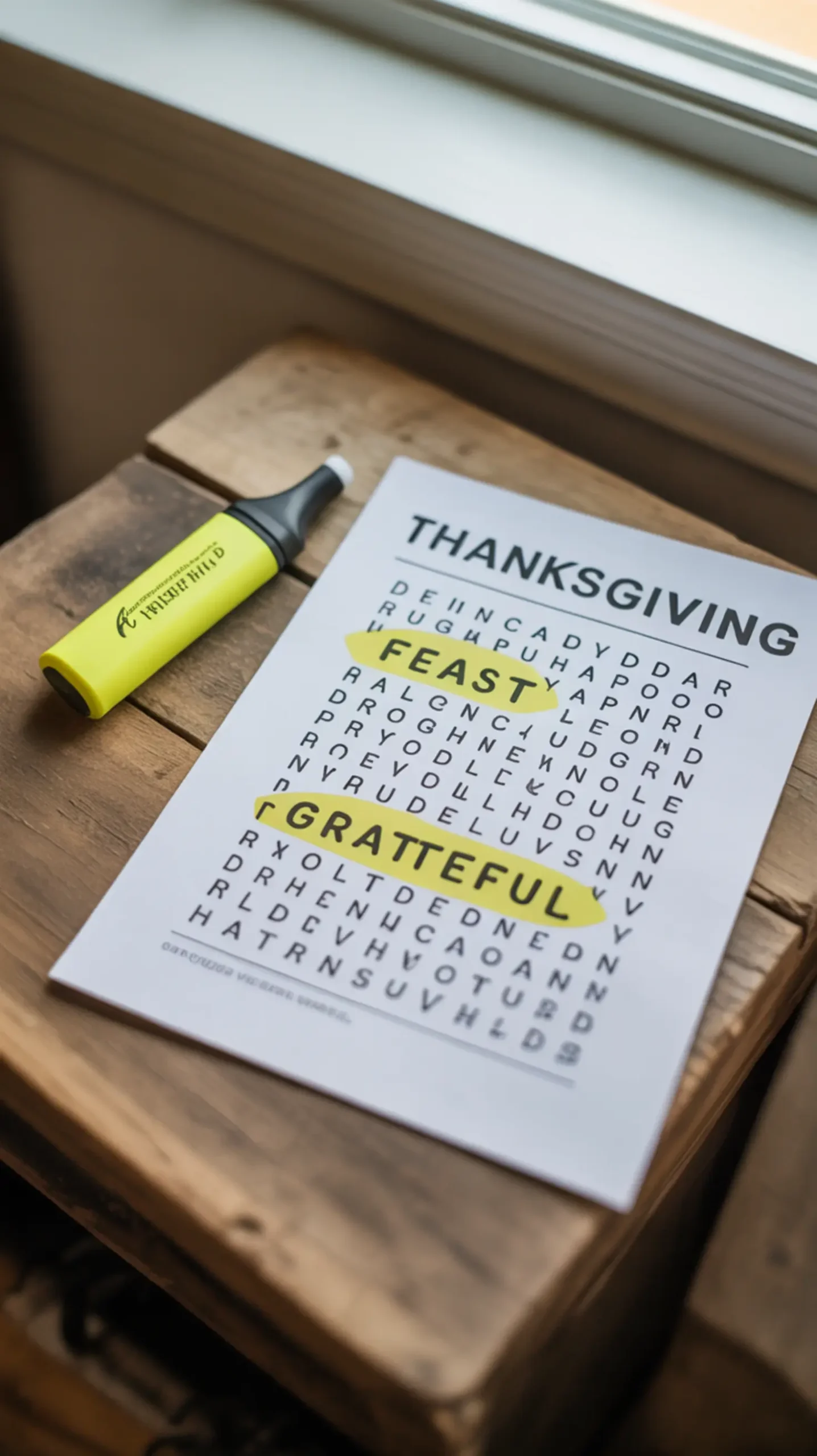 "25+ FREE Thanksgiving Printables for Kids (Easy Crafts, Placemats & Activities)" 7 Word search h2 7 thanksgiving