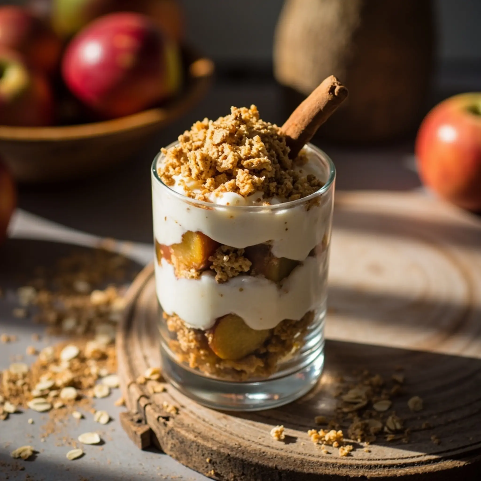 Crumble apple h3 7 parfaits