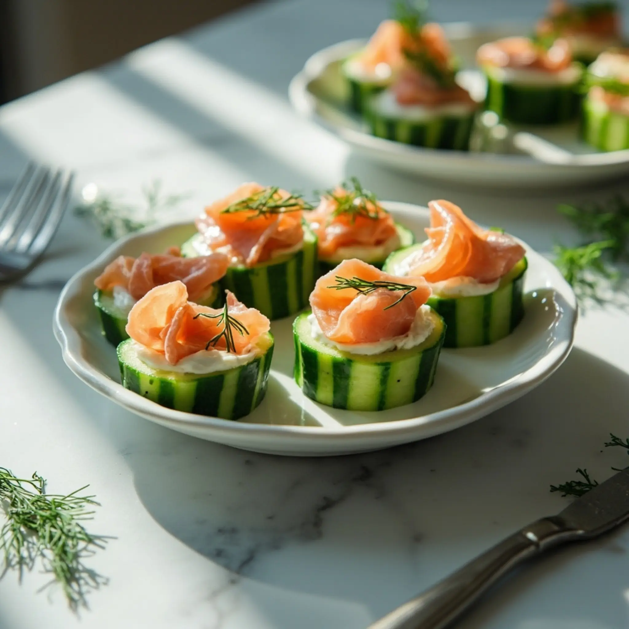 Dill cream cheese salmon h3 cucumber 7 smoked 038 bites