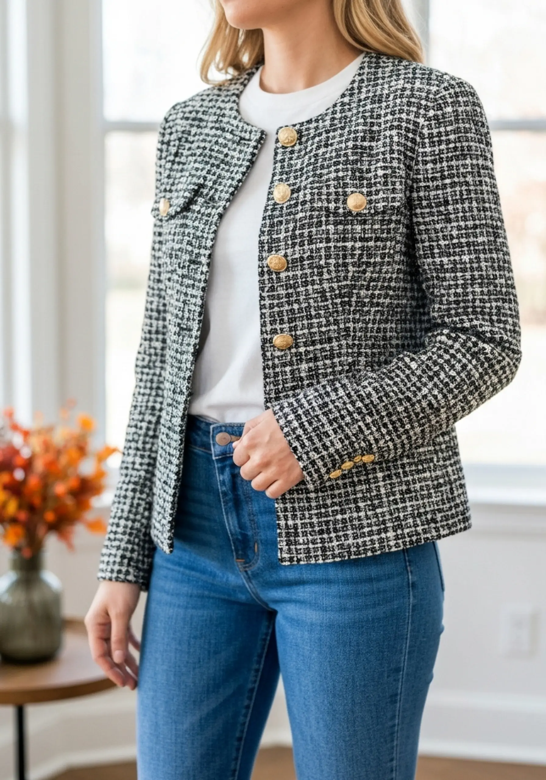 Jacket h2 polished tweed the 8