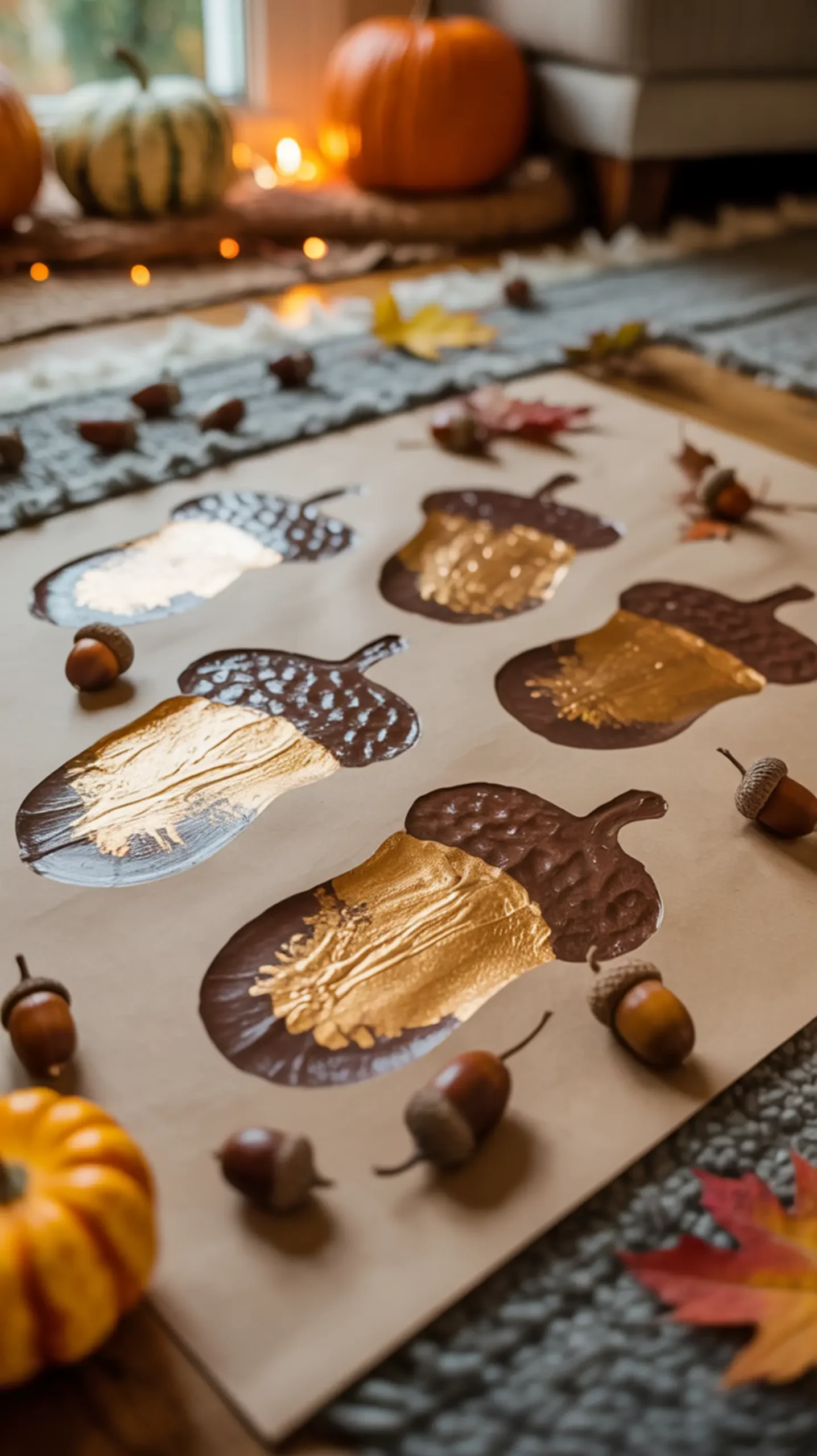 "9 Easy 'My First Thanksgiving' Crafts for Babies & One-Year-Olds" 8 8221 8220 paint stomp h2 acorn the 8