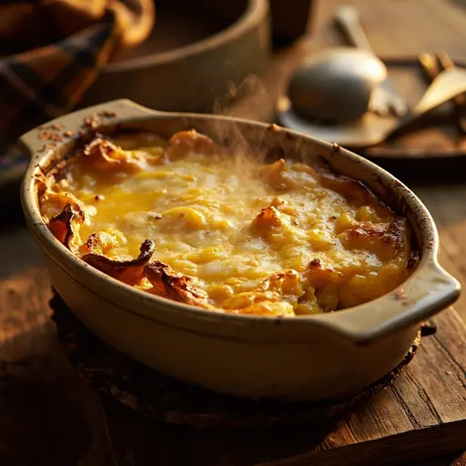 Squash fresh showing a layered p underneath the slices and bubbling oven browned image dish from top cheesy gratin 9