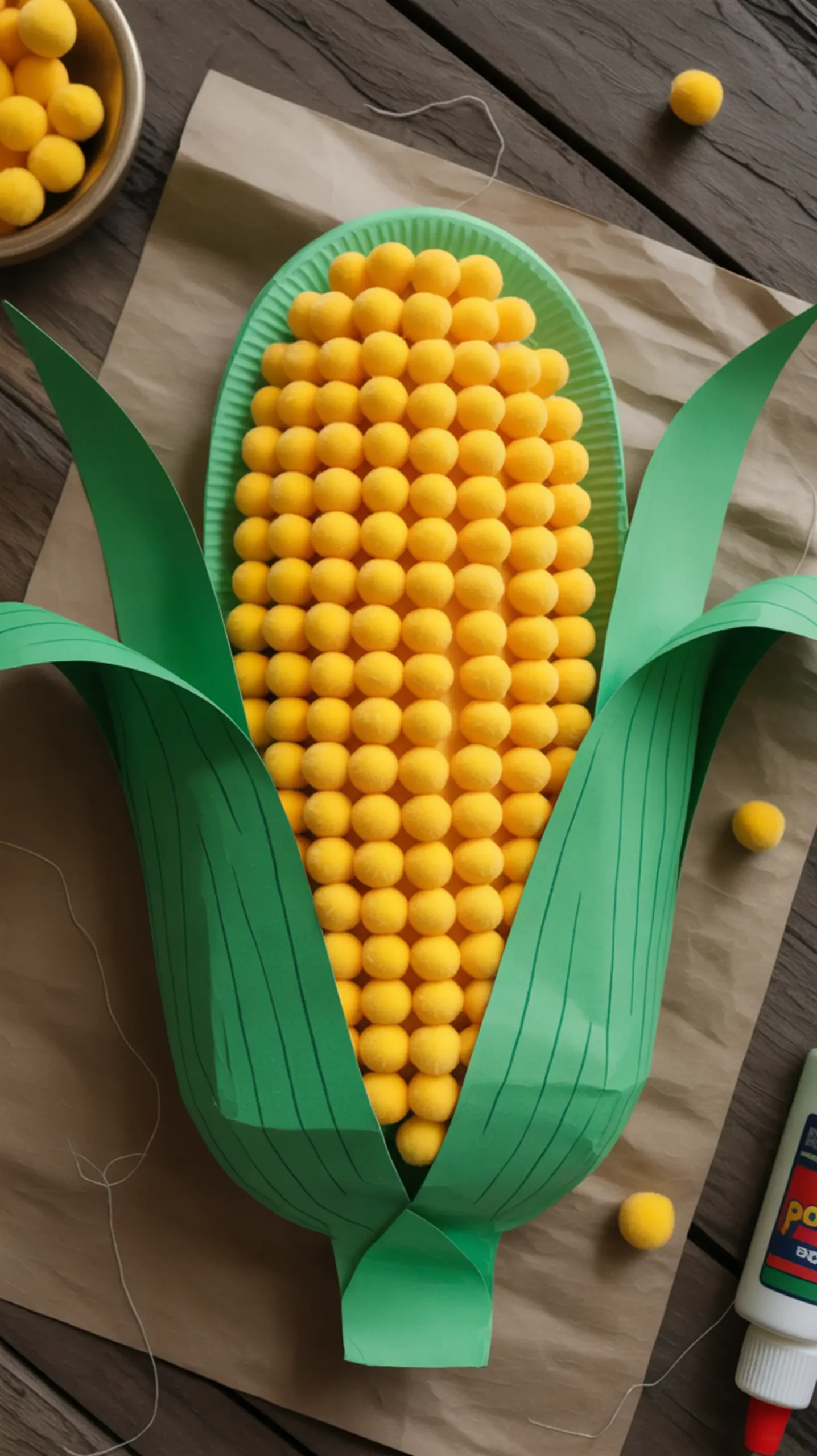 "12 Creative Thanksgiving Crafts Using Paper Plates (Beyond the Turkey!)" 9 Paper on corn h2 cob plate the 9