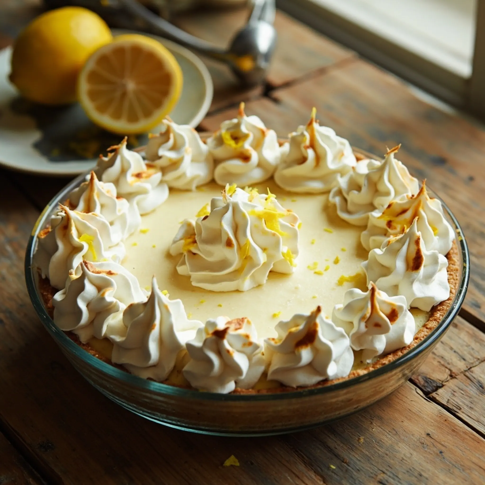 Zest whole meringue with like whipped swirls of decorated p the cream and pie beautifully image lemon 9