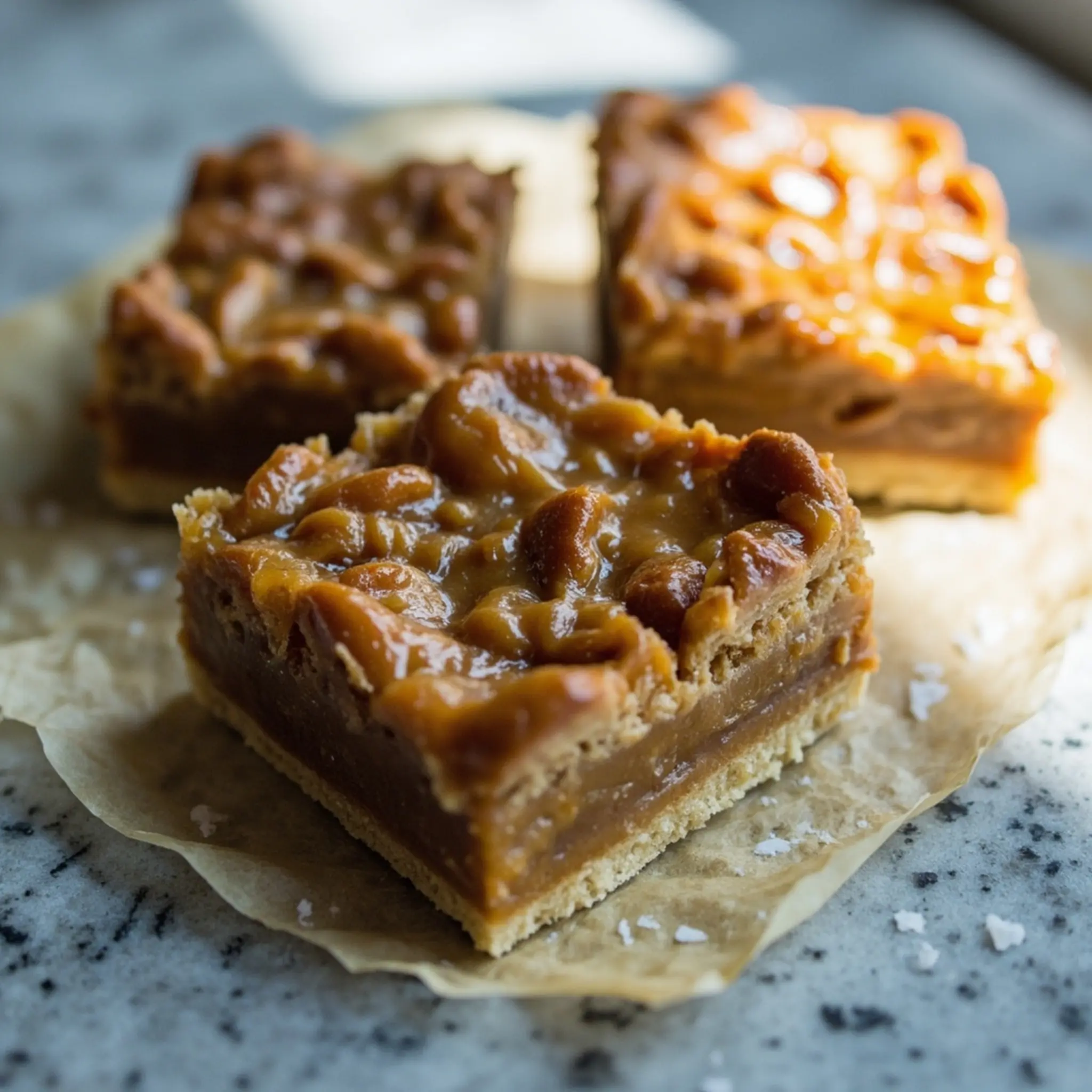 Bars h3 dessert chewy caramel pretzel 9