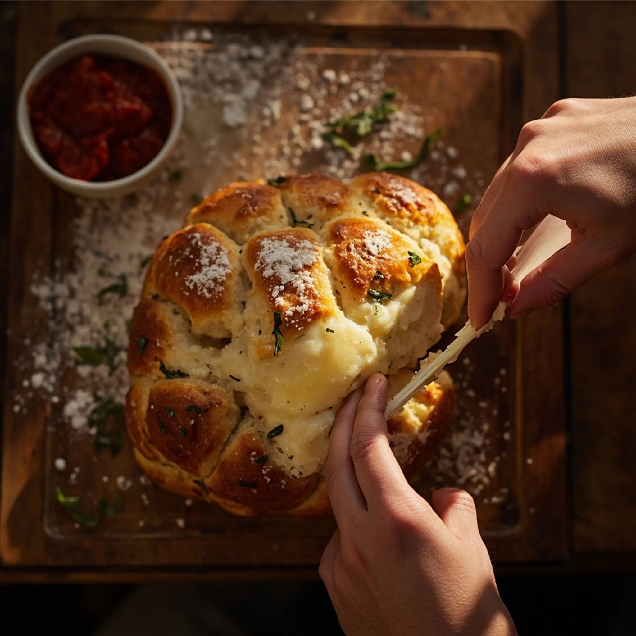 Bread pull h3 herb 038 garlic apart 9