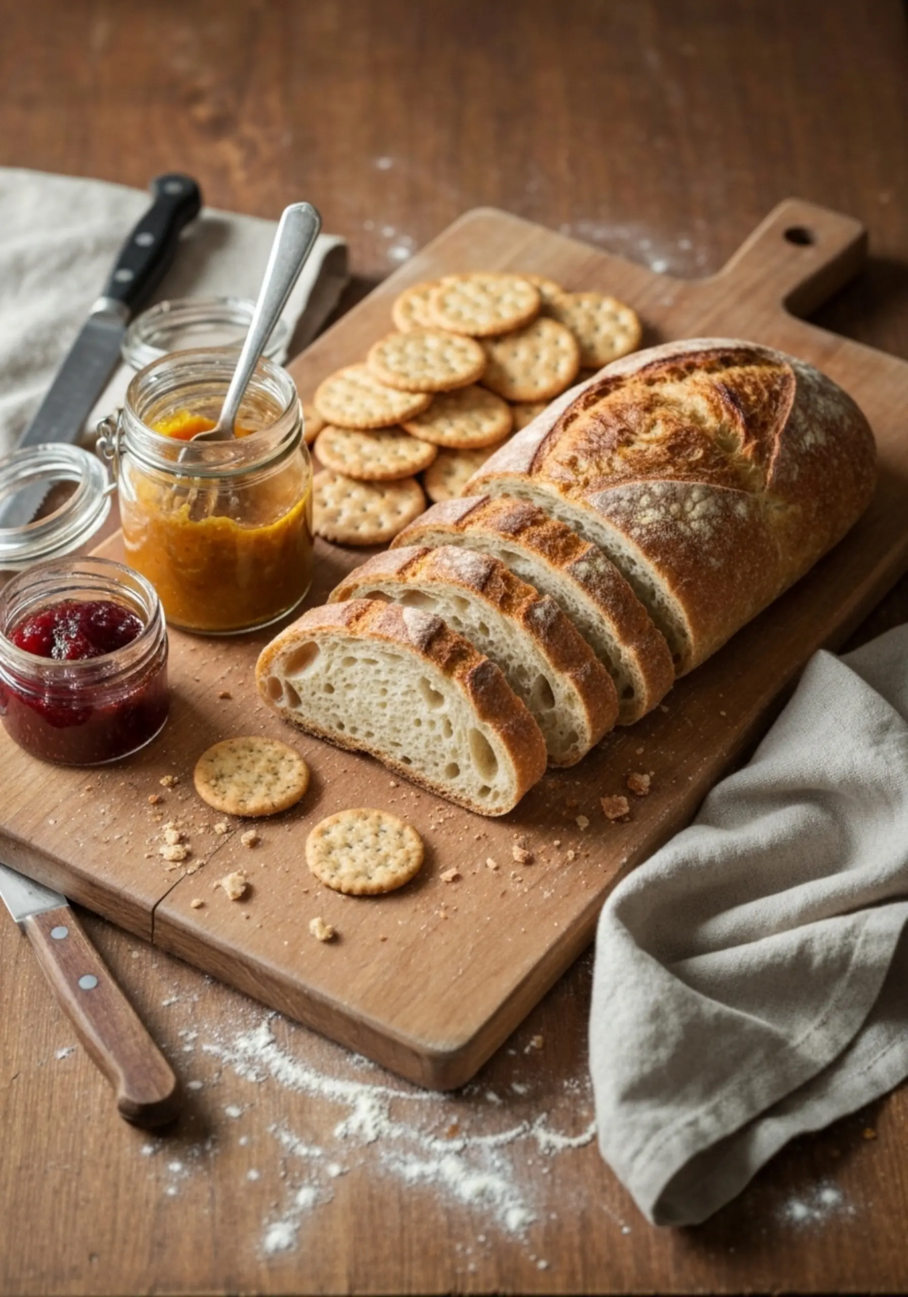 Condiments vibe p image sliced 18 of jars rustic breads