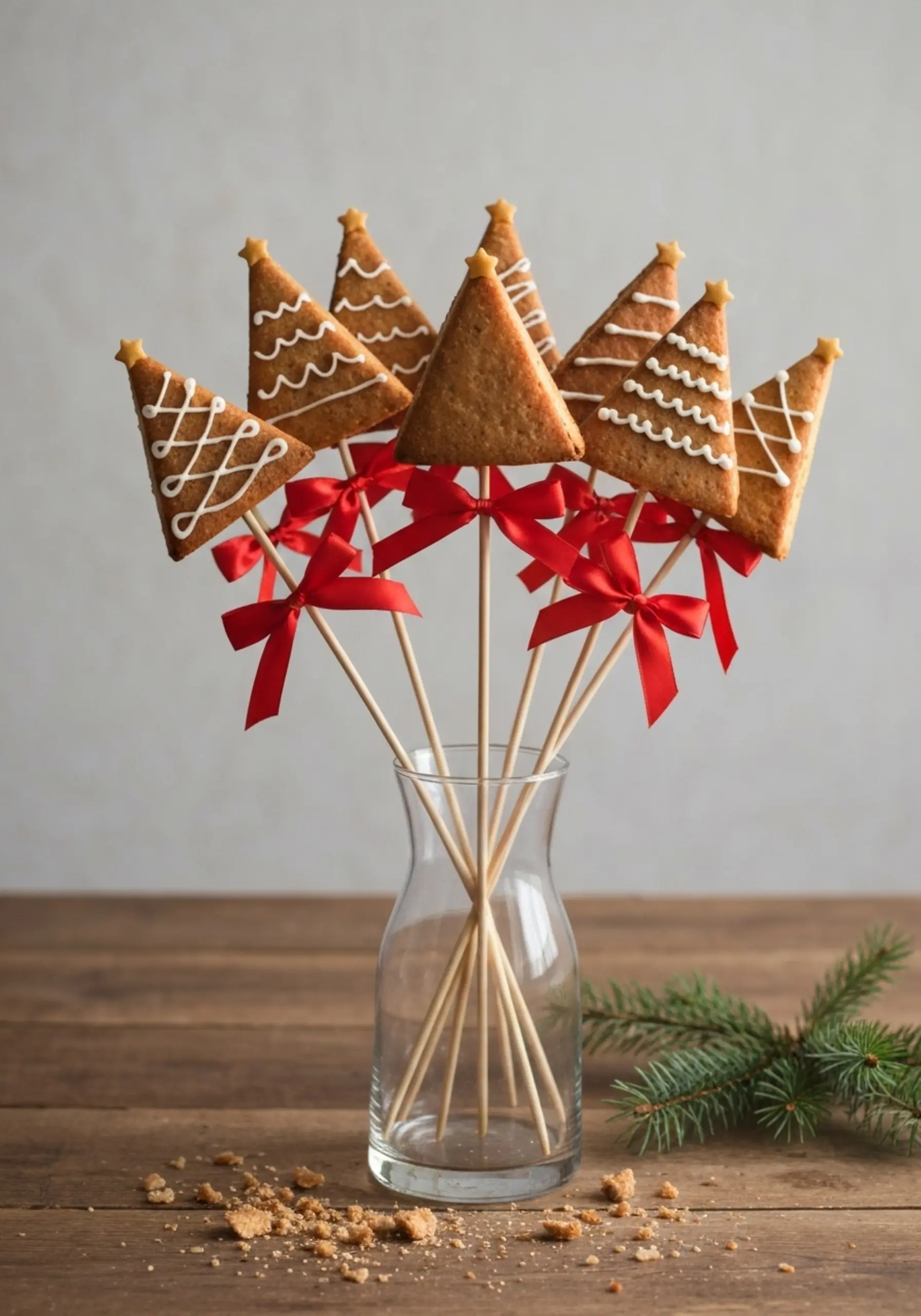 Arranged a p sticks classic the elevated cakes image vase 19 in with bows on