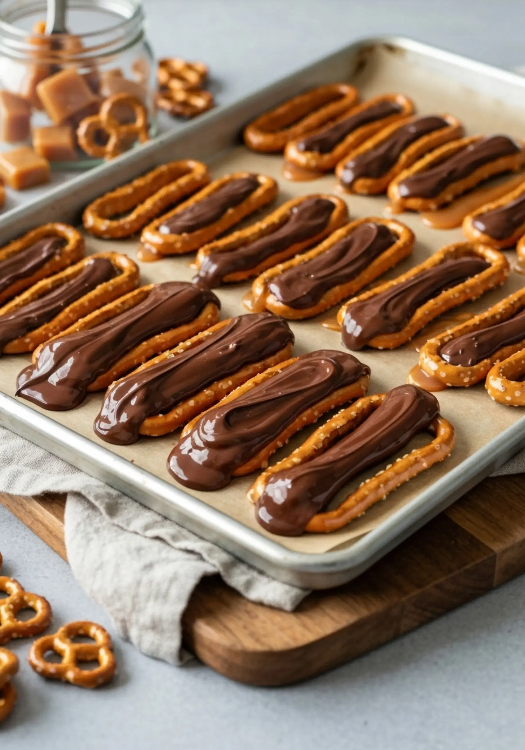 3 h3 hugs nose reindeer pretzel