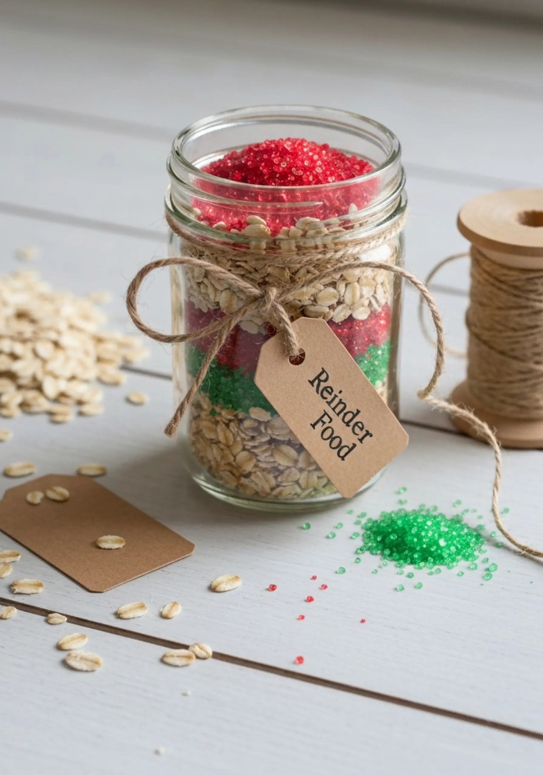 Reindeer food in mason jar