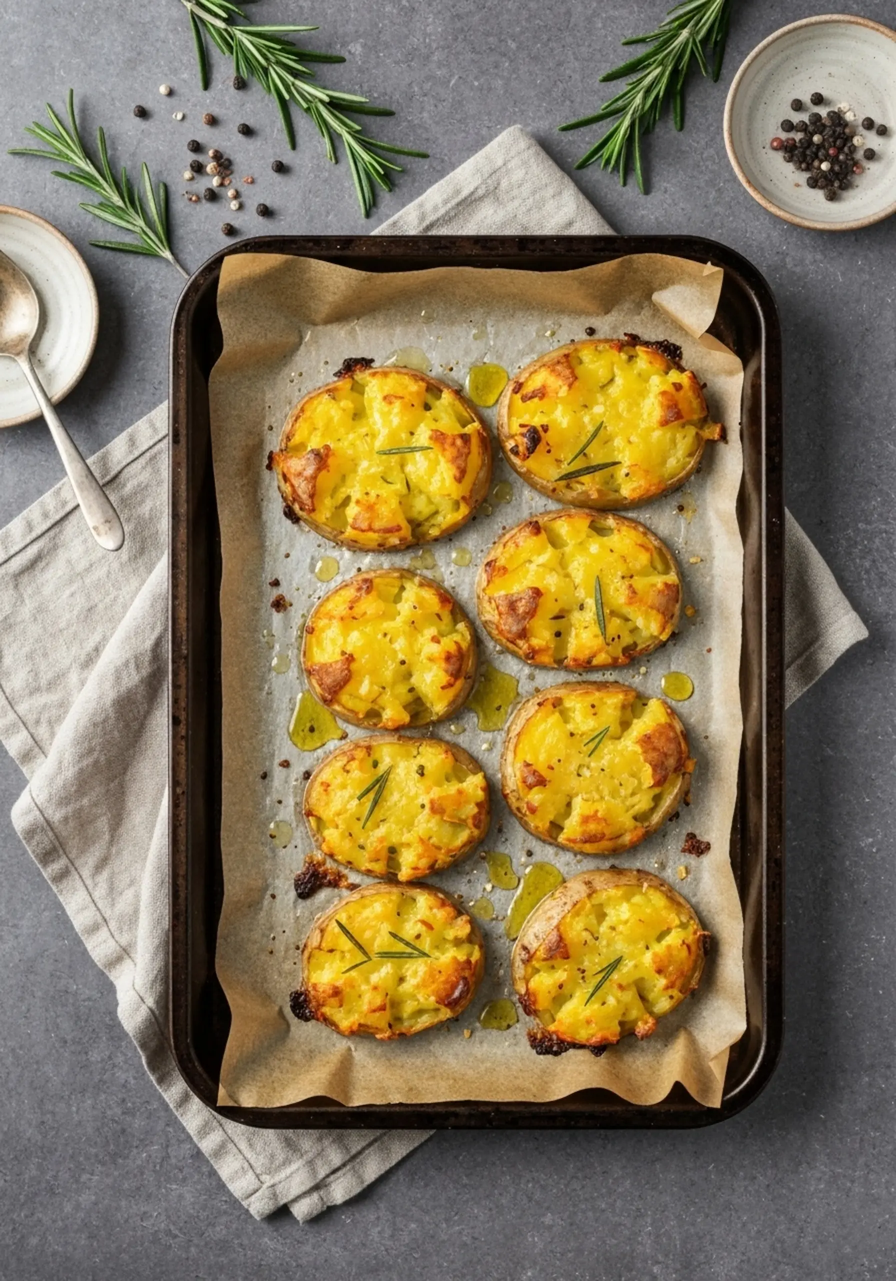 4 h3 garlic potatoes smashed butter