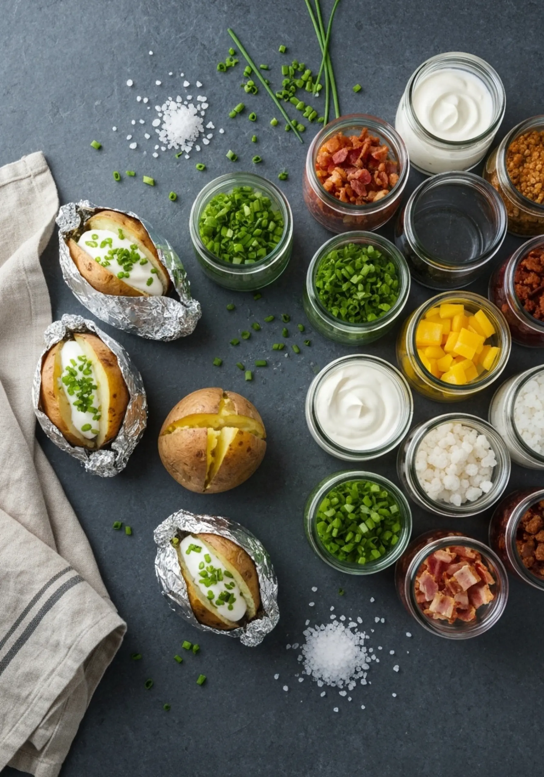 6 baked h3 station potato loaded