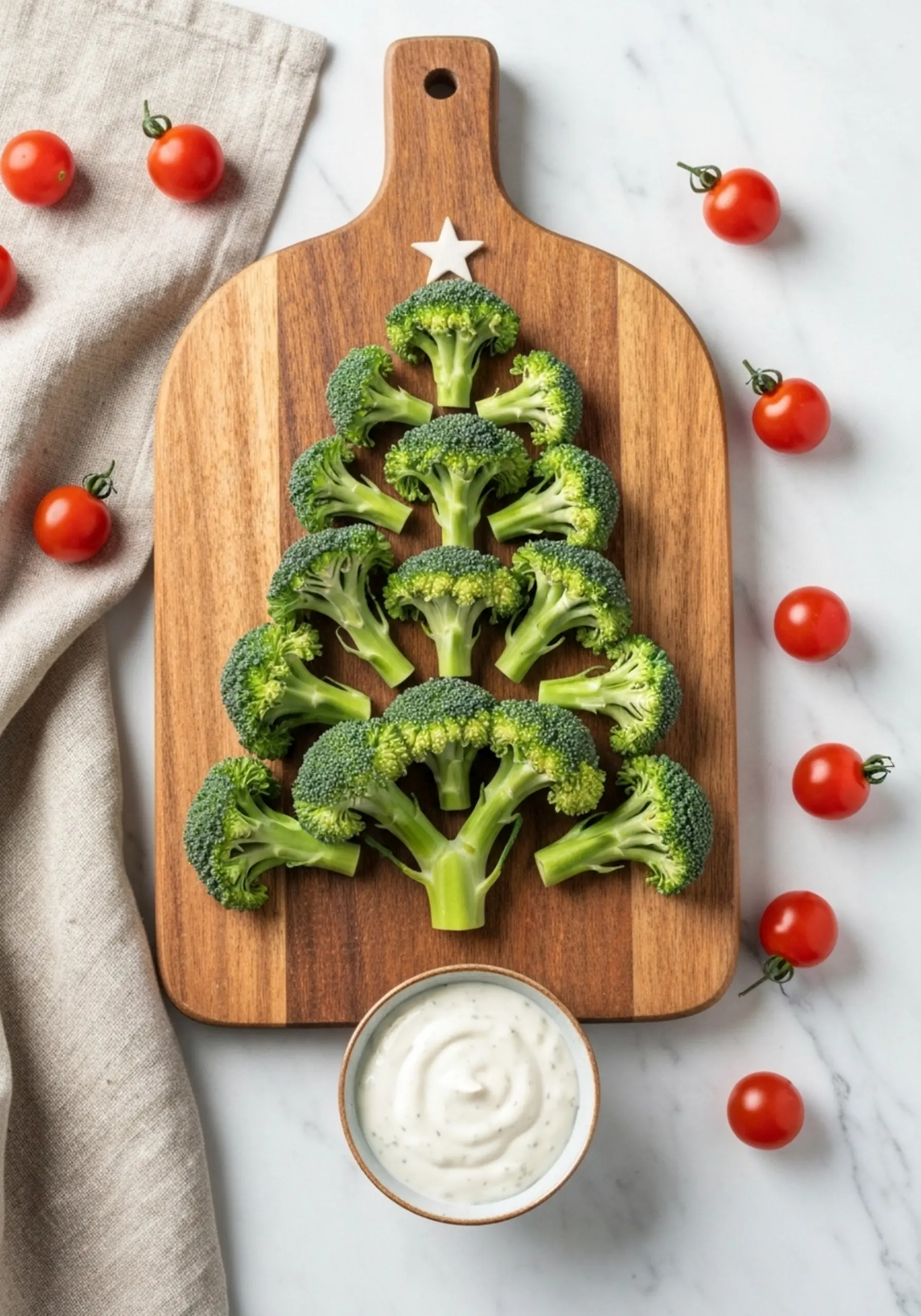 Veggie h3 tree platter 8 christmas