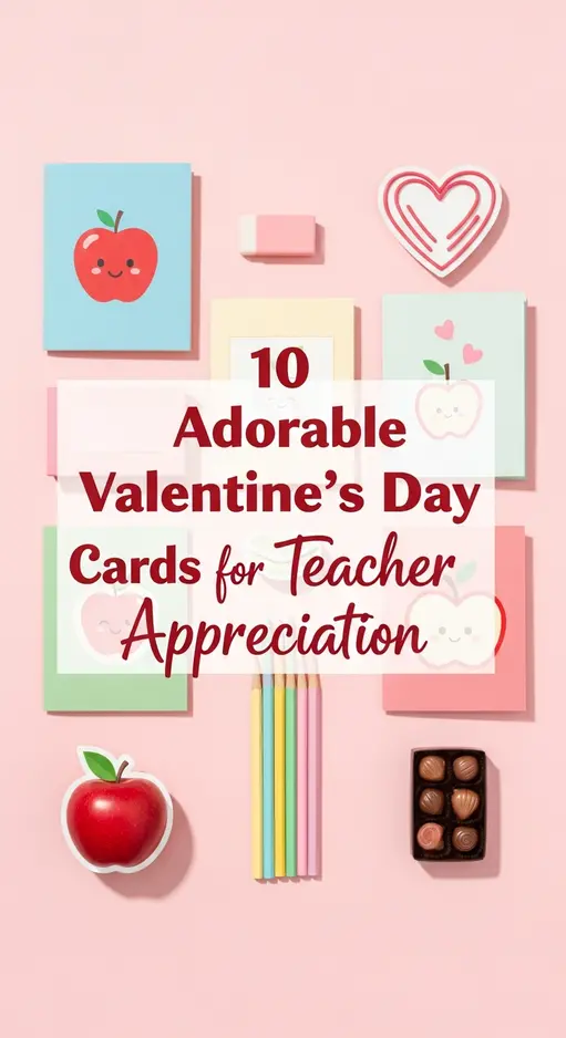 10 Adorable Valentine’s Day Cards for Teacher Appreciation