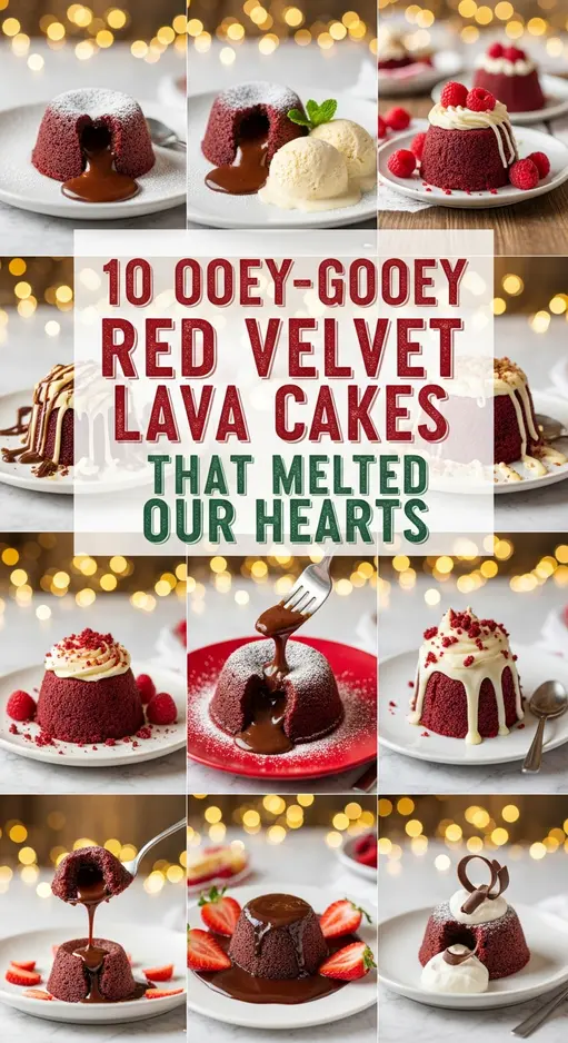 10 Ooey-Gooey Red Velvet Lava Cakes That Melted Our Hearts