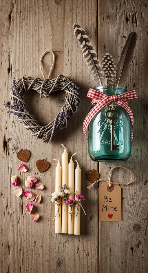 10 Primitive Country Valentine’s Decor Ideas with Rustic Charm