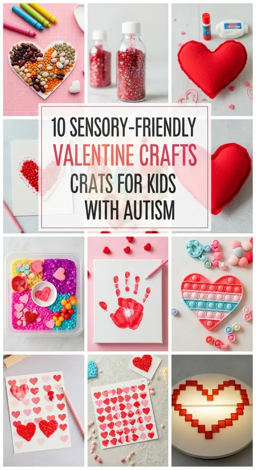 10 Sensory-Friendly Valentine Crafts for Kids with Autism