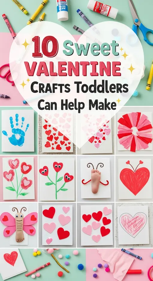 10 Sweet Valentine Card Crafts Toddlers Can Help Make