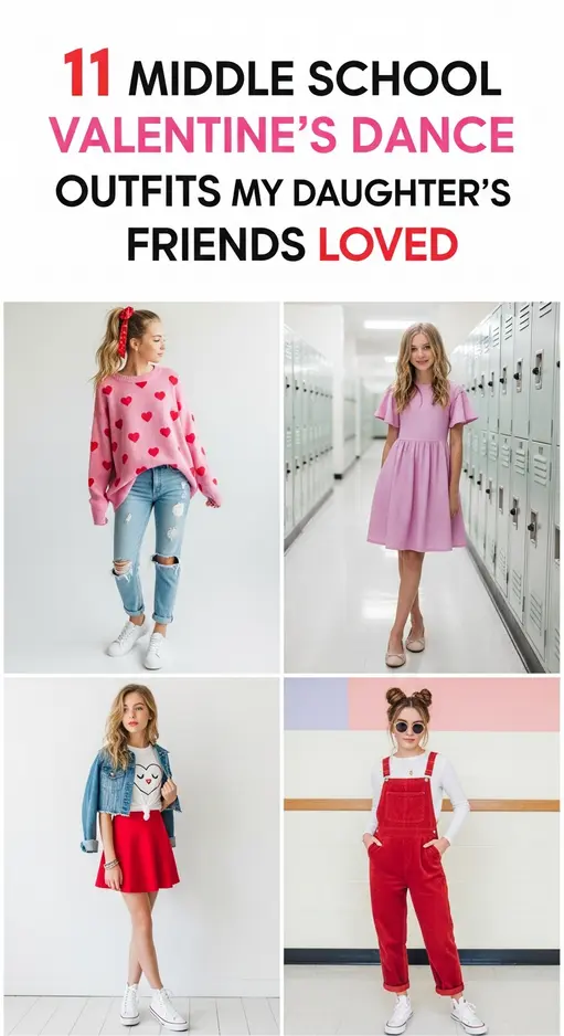 11 Middle School Valentine’s Dance Outfits My Daughter’s Friends Loved