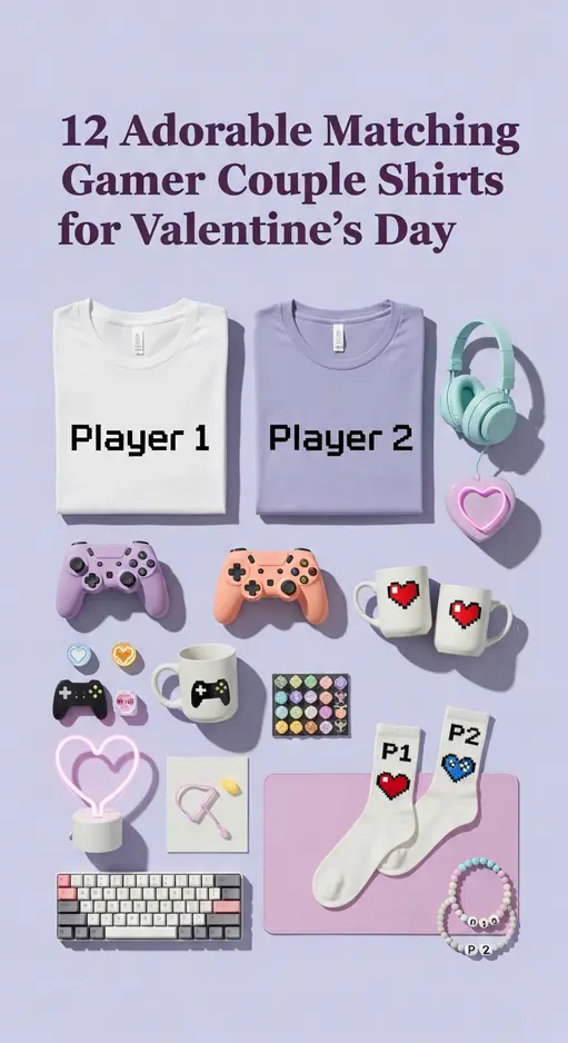 12 Adorable Matching Gamer Couple Shirts for Valentine’s Day