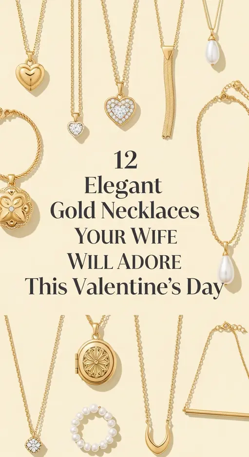 12 Elegant Gold Necklaces Your Wife Will Adore This Valentine’s Day