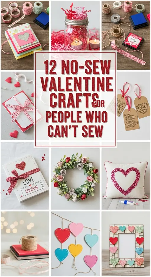 12 No-Sew Valentine Crafts for People Who Can’t Sew