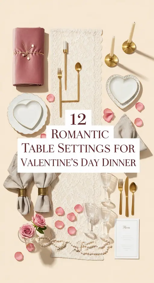 12 Romantic Table Settings for Valentine’s Day Dinner