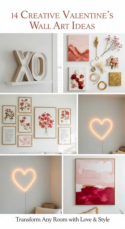 14 Creative Valentine’s Wall Art Ideas That Transform Any Room