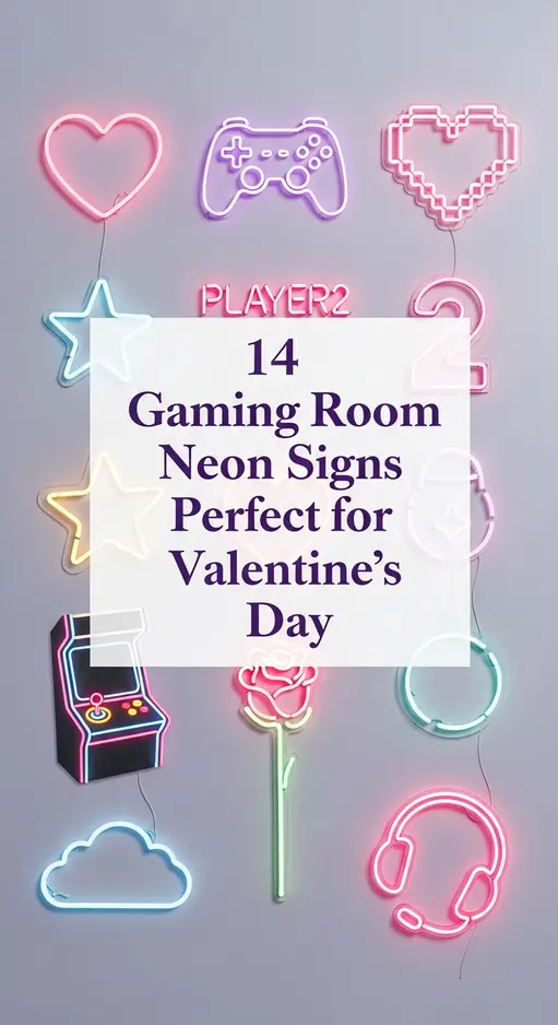 14 Gaming Room Neon Signs Perfect for Valentine’s Day