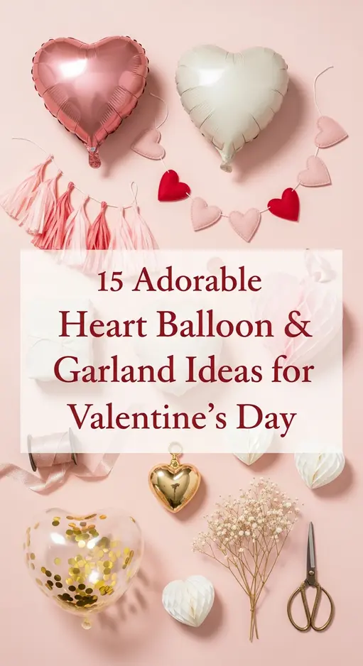 15 Adorable Heart Balloon & Garland Ideas for Valentine’s Day