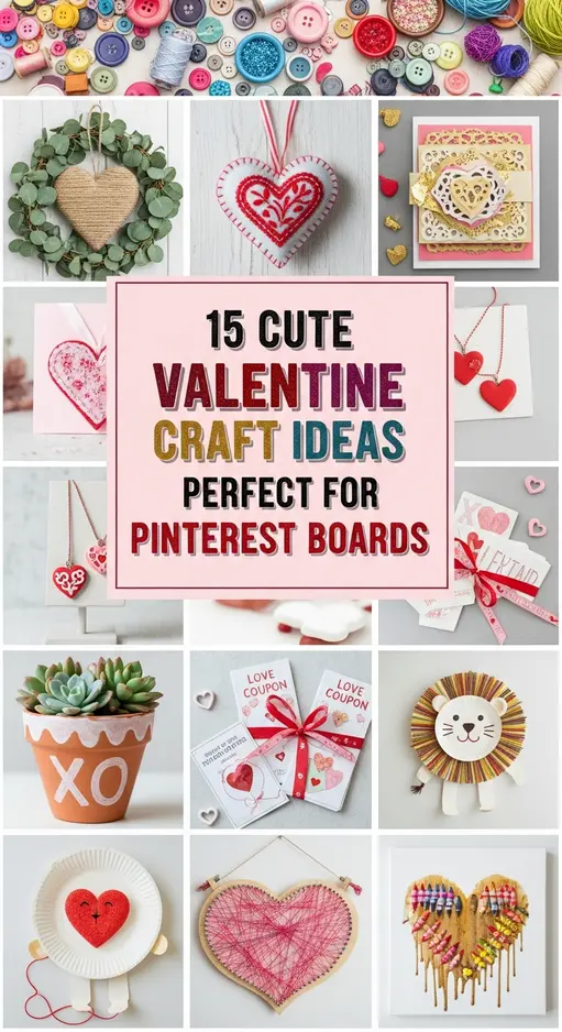 15 Cute Valentine Craft Ideas Perfect for Pinterest Boards