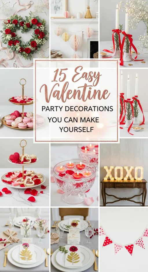 15 Easy Valentine Party Decorations You Can Make Yourself