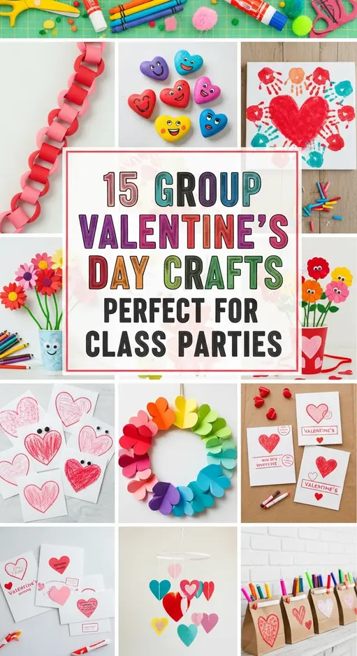 15 Group Valentine’s Day Crafts Perfect for Class Parties