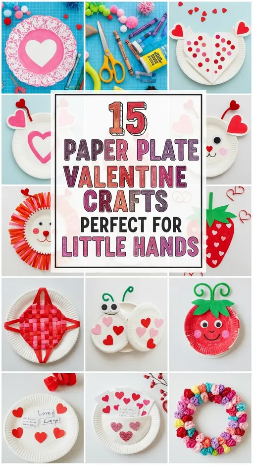 15 Paper Plate Valentine Crafts Perfect for Little Hands