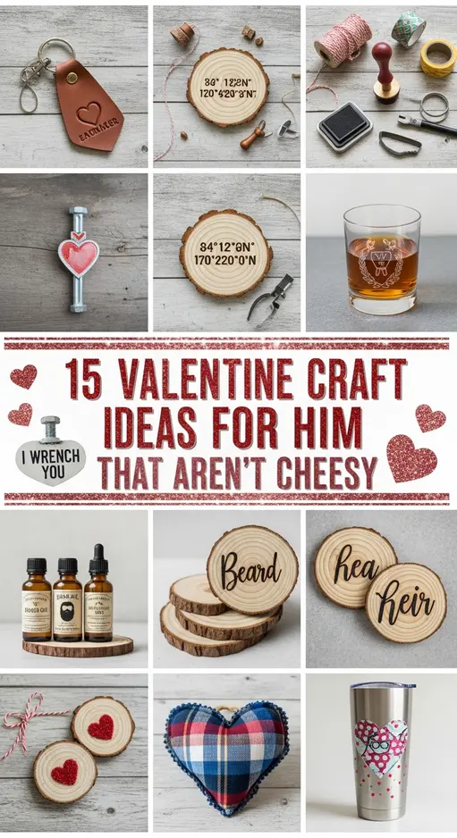 15 Valentine Craft Gift Ideas for Him That Aren’t Cheesy